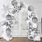 6 PCS Disco Ball Balloons Silver Disco Mylar Foil Balloons 22 Inch Huge 4D Round Metallic Sphere Disco Party Balloons for 70s 80s 90s Party Decorations Birthday Bachelorette Party Graduation